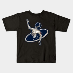 Astronaut in black hole Kids T-Shirt